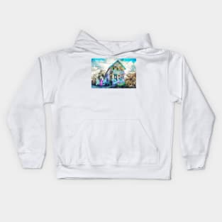 Victorian Gingerbread Cottage 8 Kids Hoodie